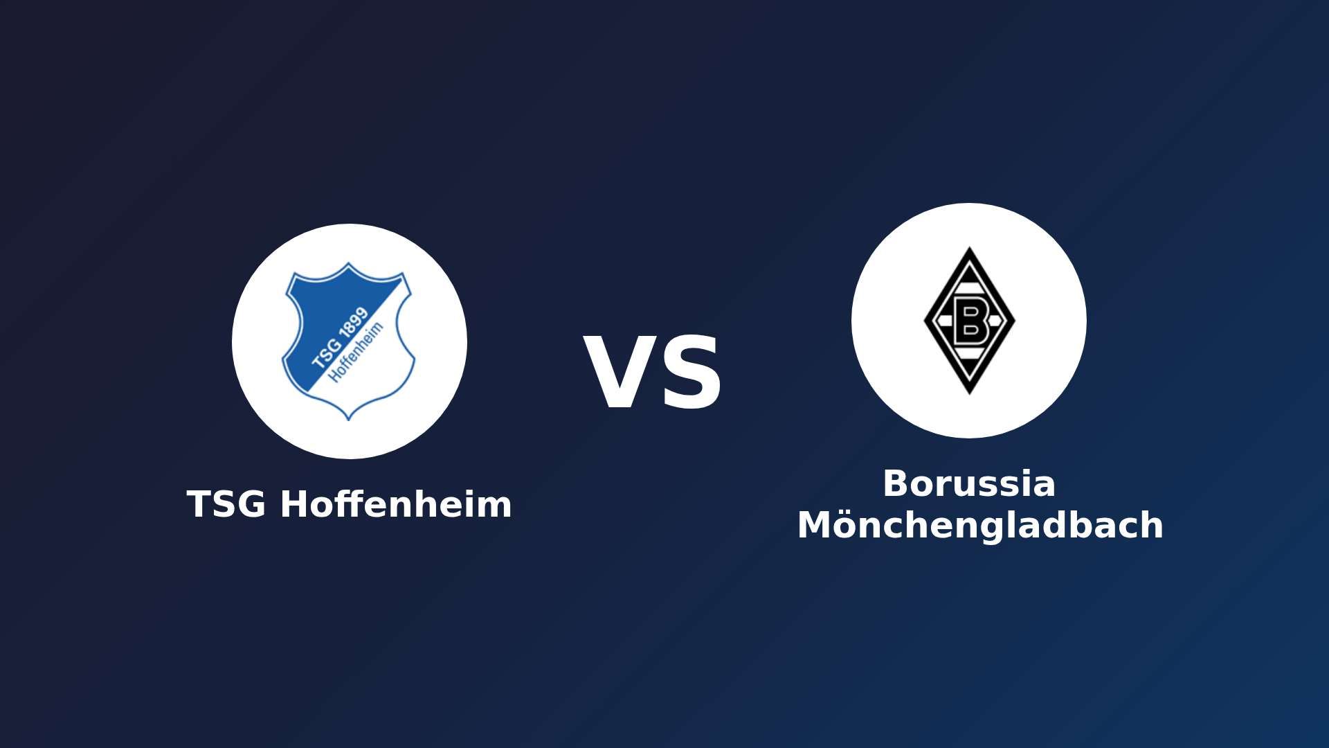 TSG Hoffenheim vs Borussia Mönchengladbach
