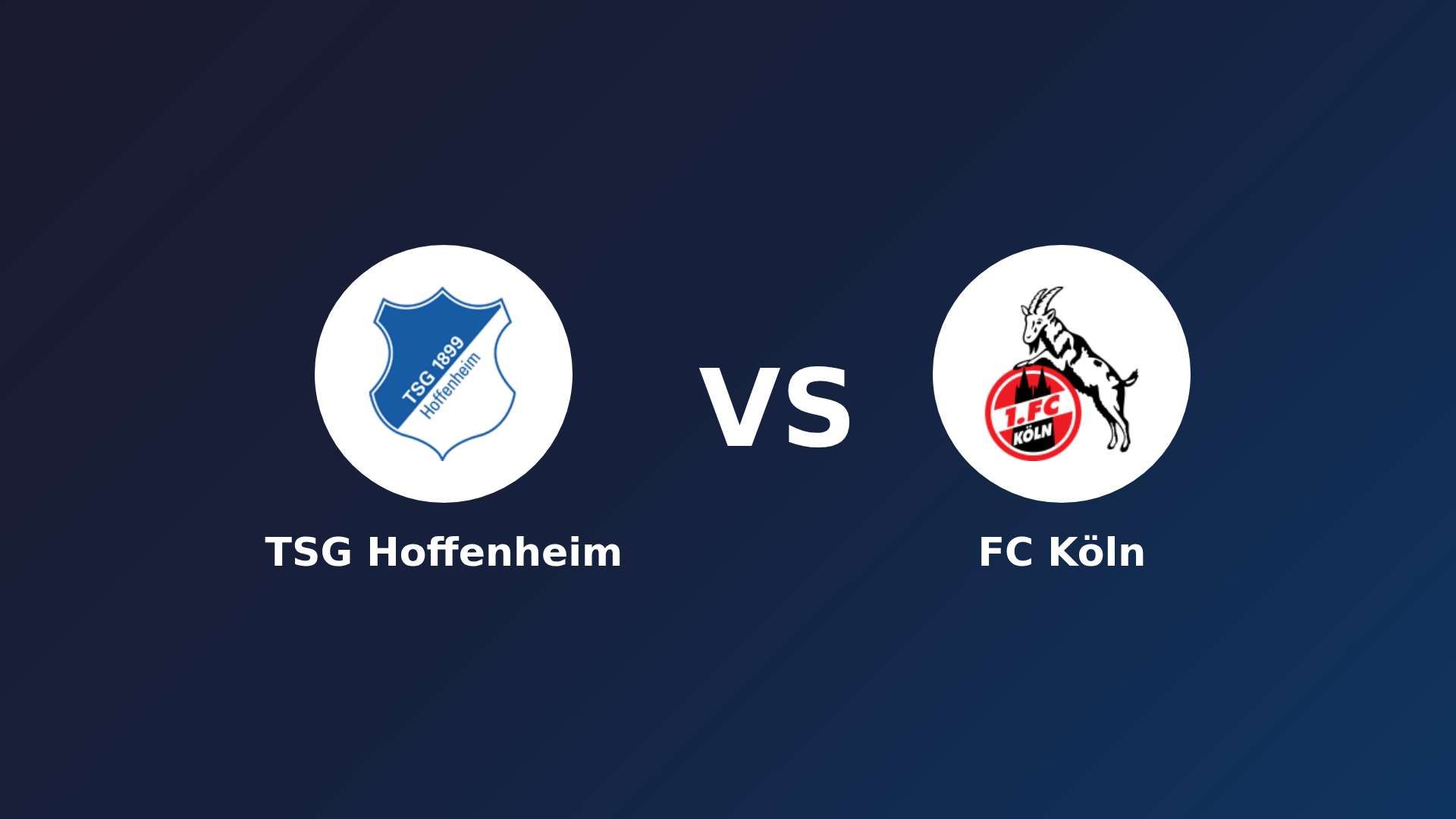 TSG Hoffenheim vs FC Köln