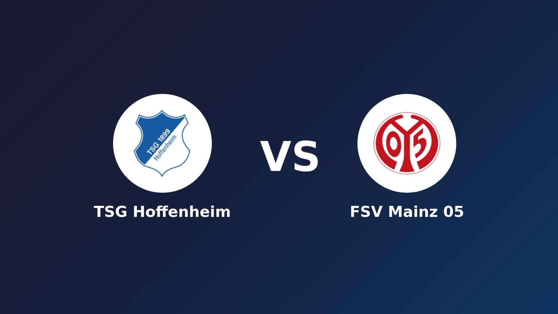 TSG Hoffenheim vs FSV Mainz 05