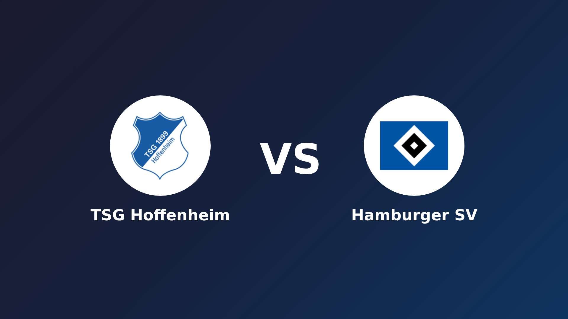 TSG Hoffenheim vs Hamburger SV
