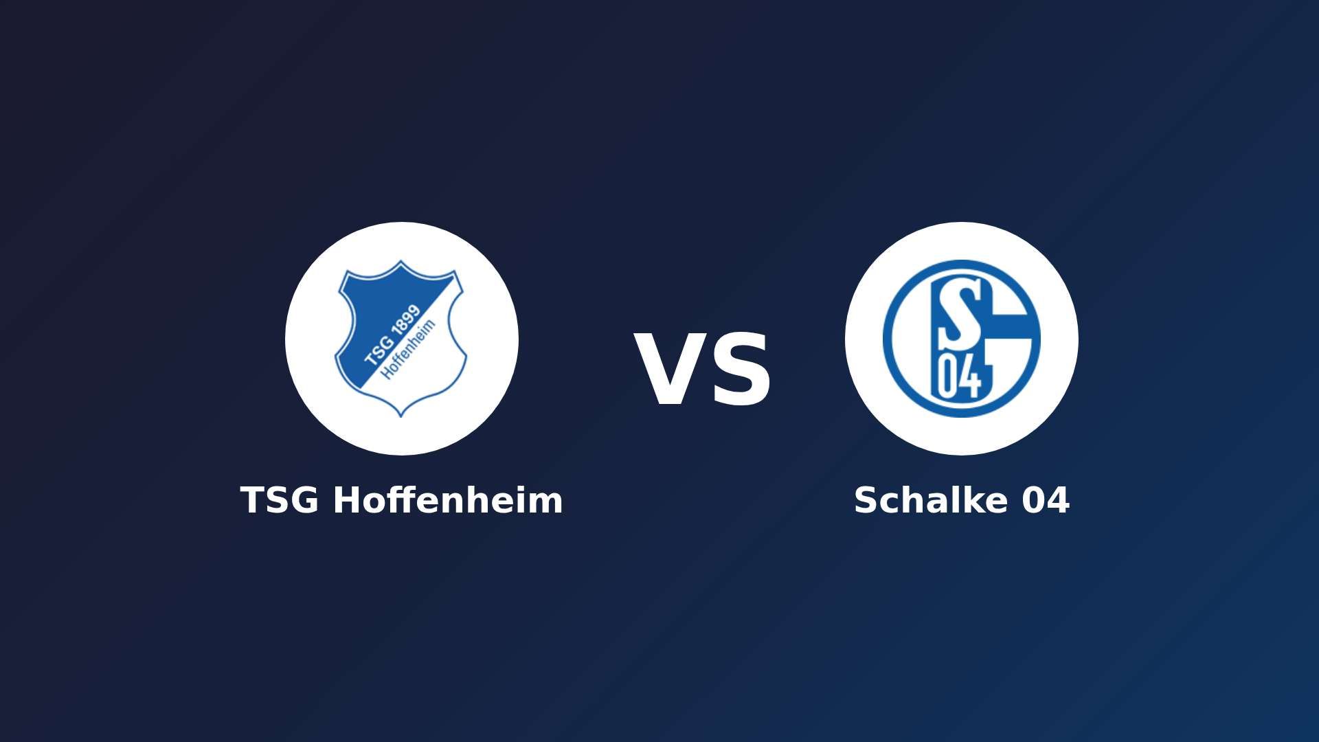 TSG Hoffenheim vs Schalke 04