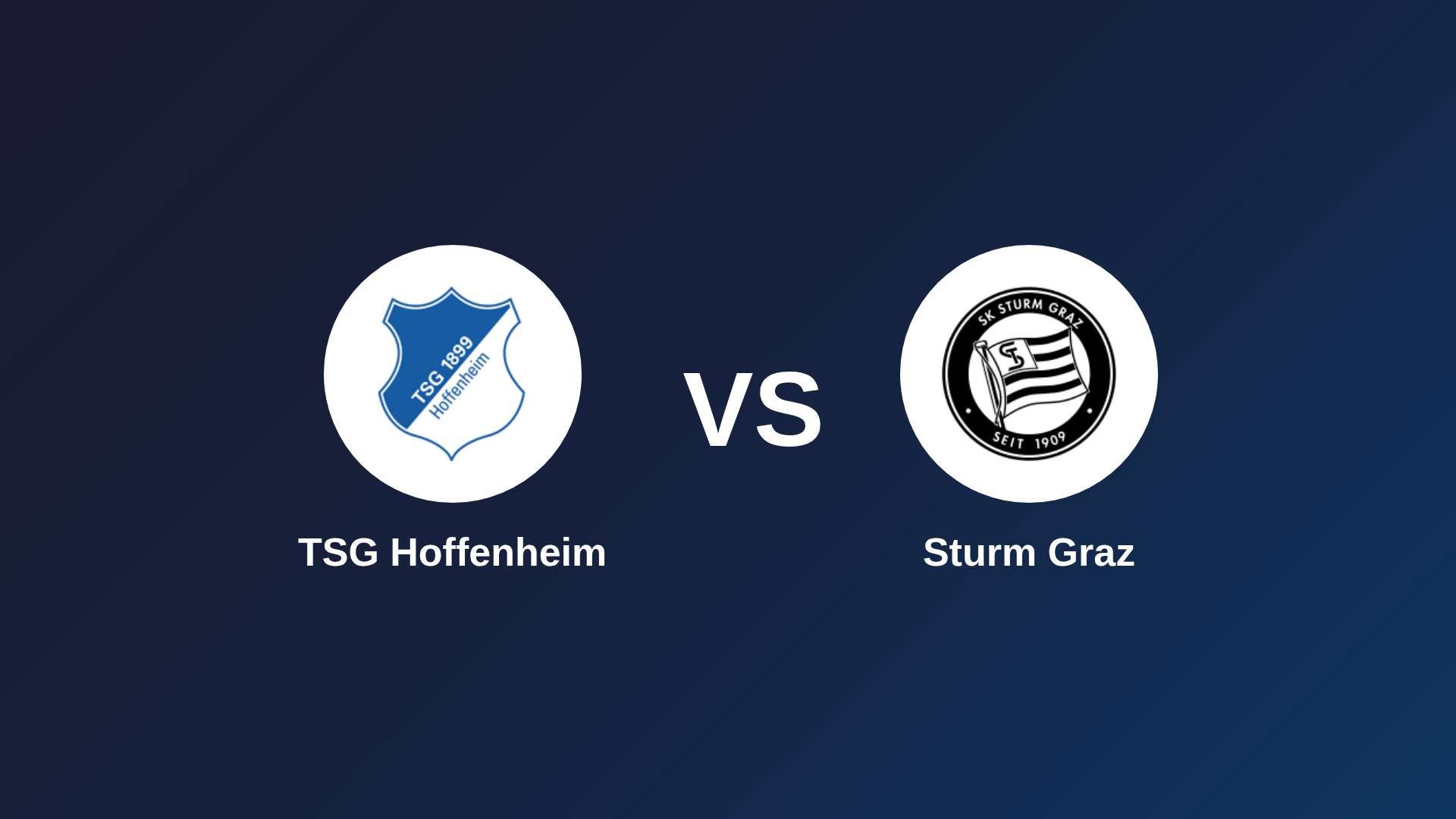 TSG Hoffenheim vs Sturm Graz