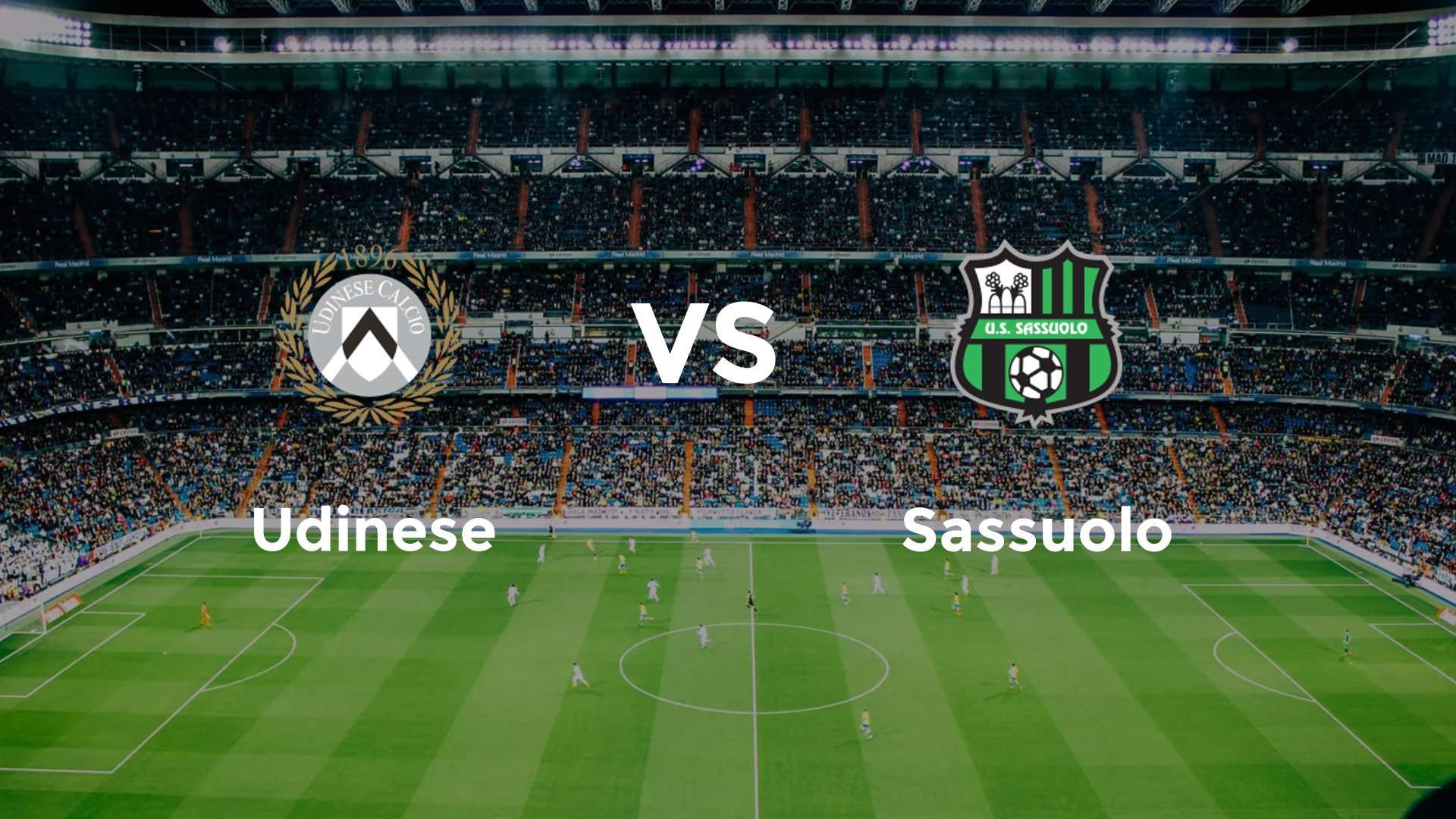 Udinese vs Sassuolo