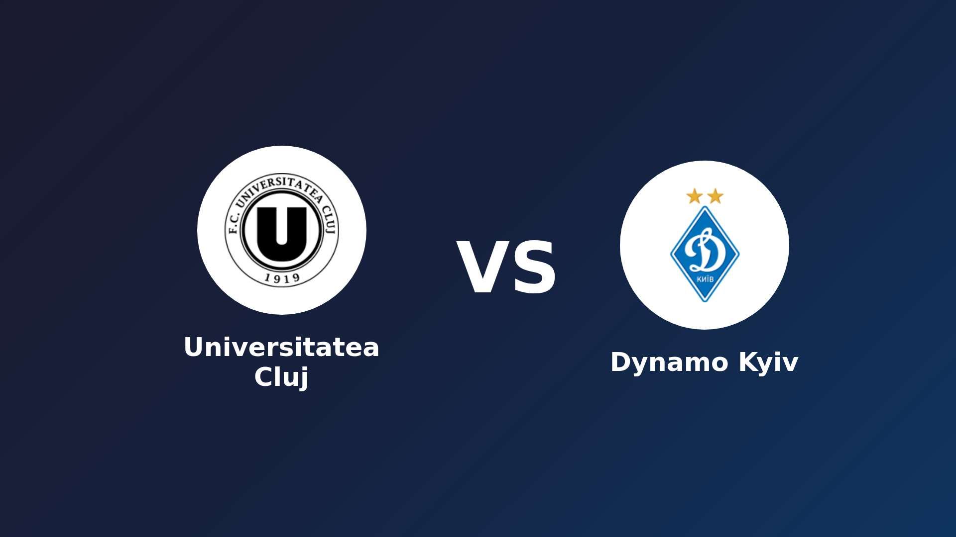 Universitatea Cluj vs Dynamo Kyiv