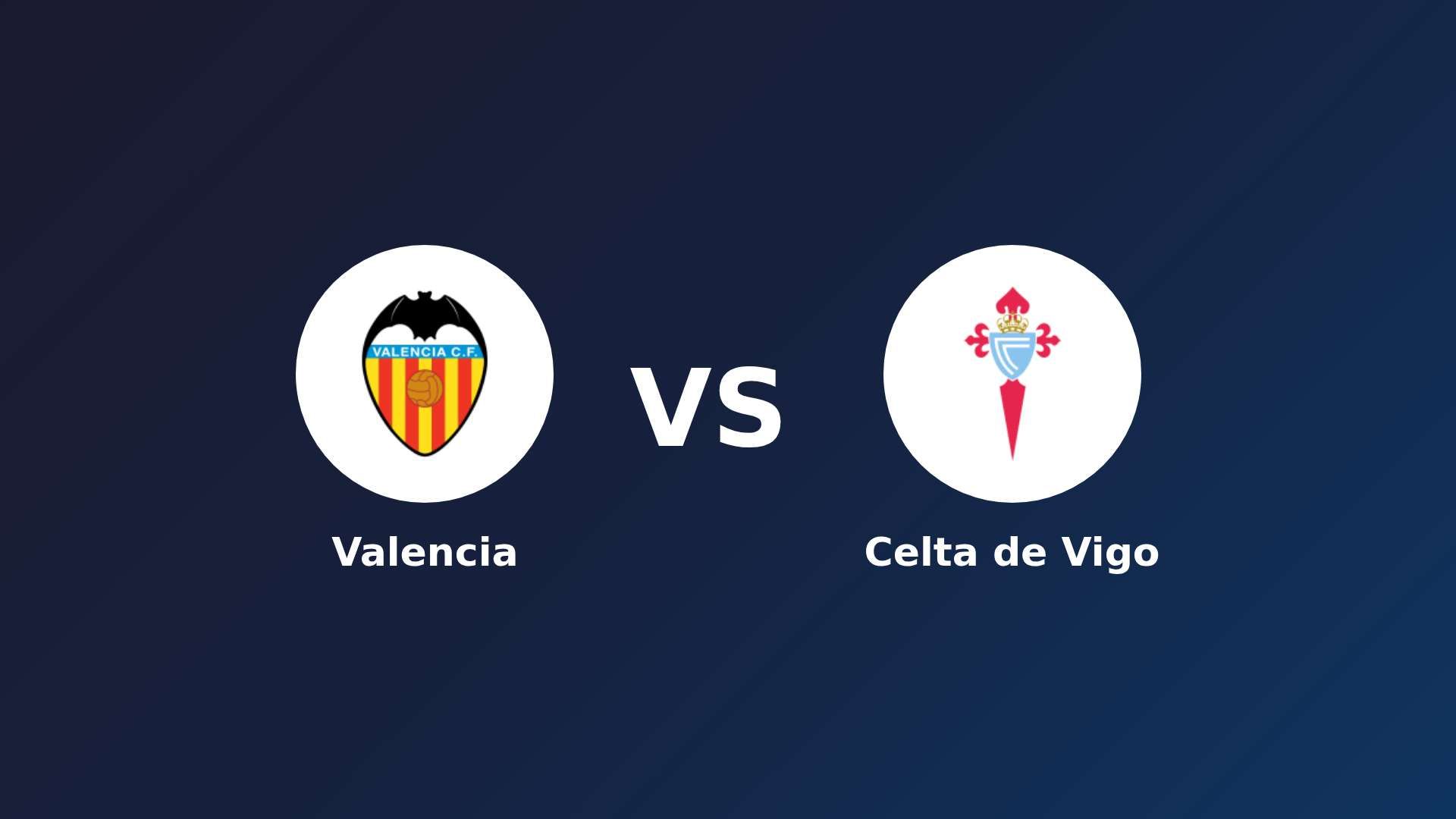 Valencia vs Celta de Vigo