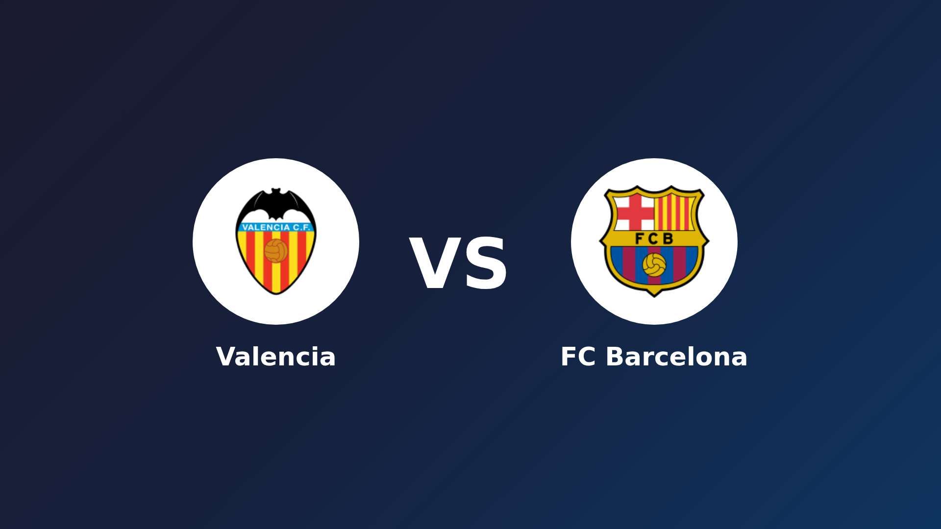 Valencia vs FC Barcelona