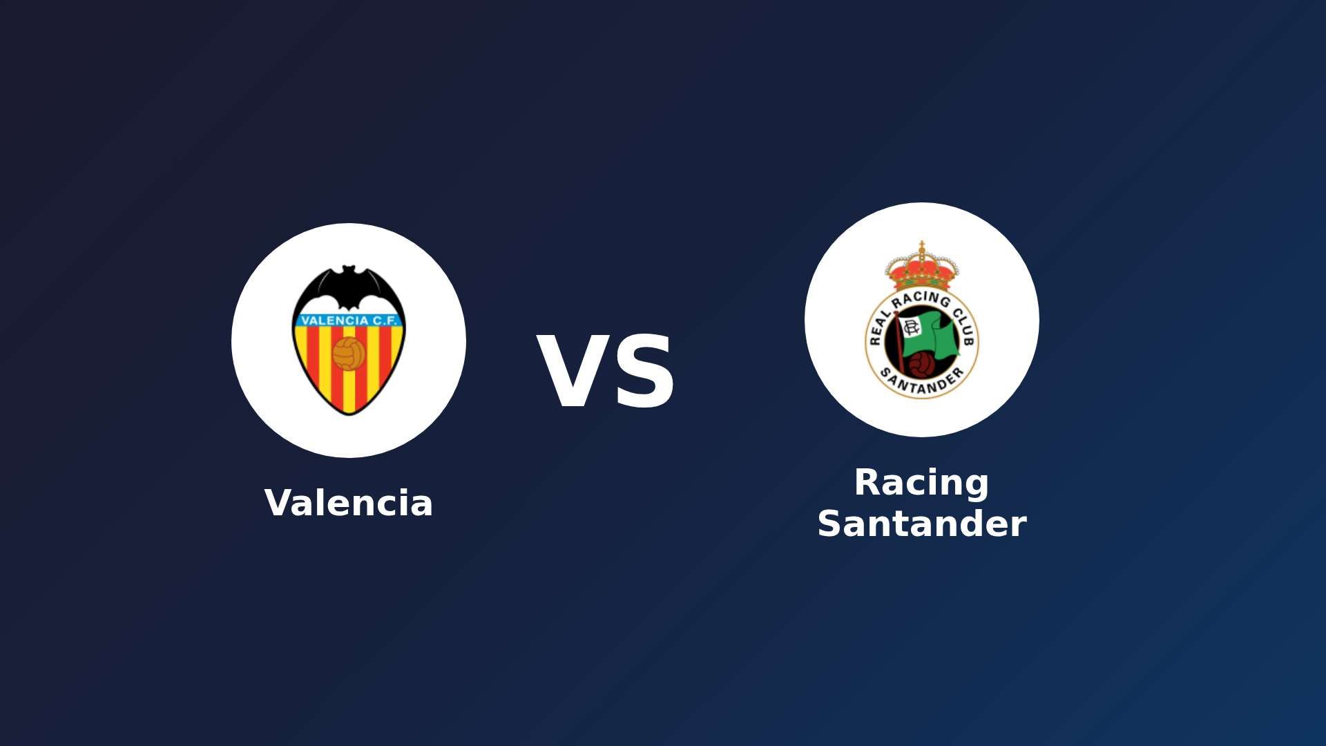 Valencia vs Racing Santander