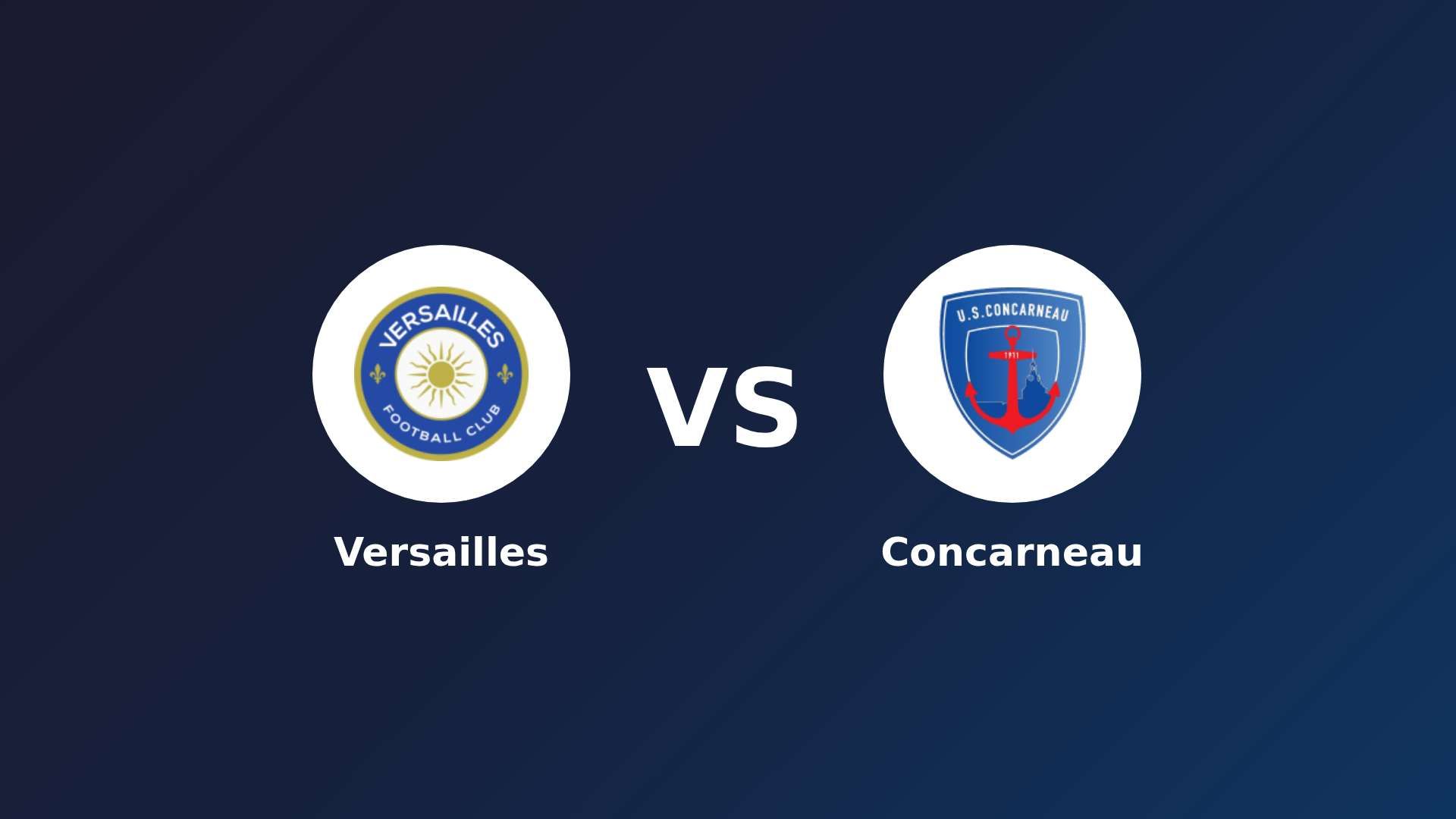 Versailles vs Concarneau