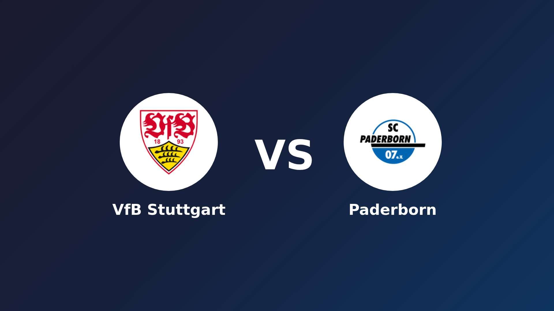 VfB Stuttgart vs Paderborn