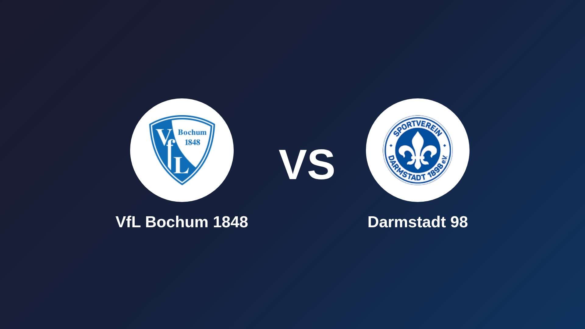 VfL Bochum 1848 vs Darmstadt 98