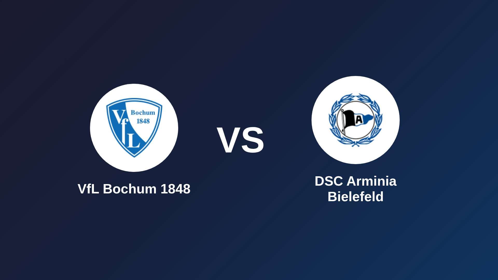 VfL Bochum 1848 vs DSC Arminia Bielefeld