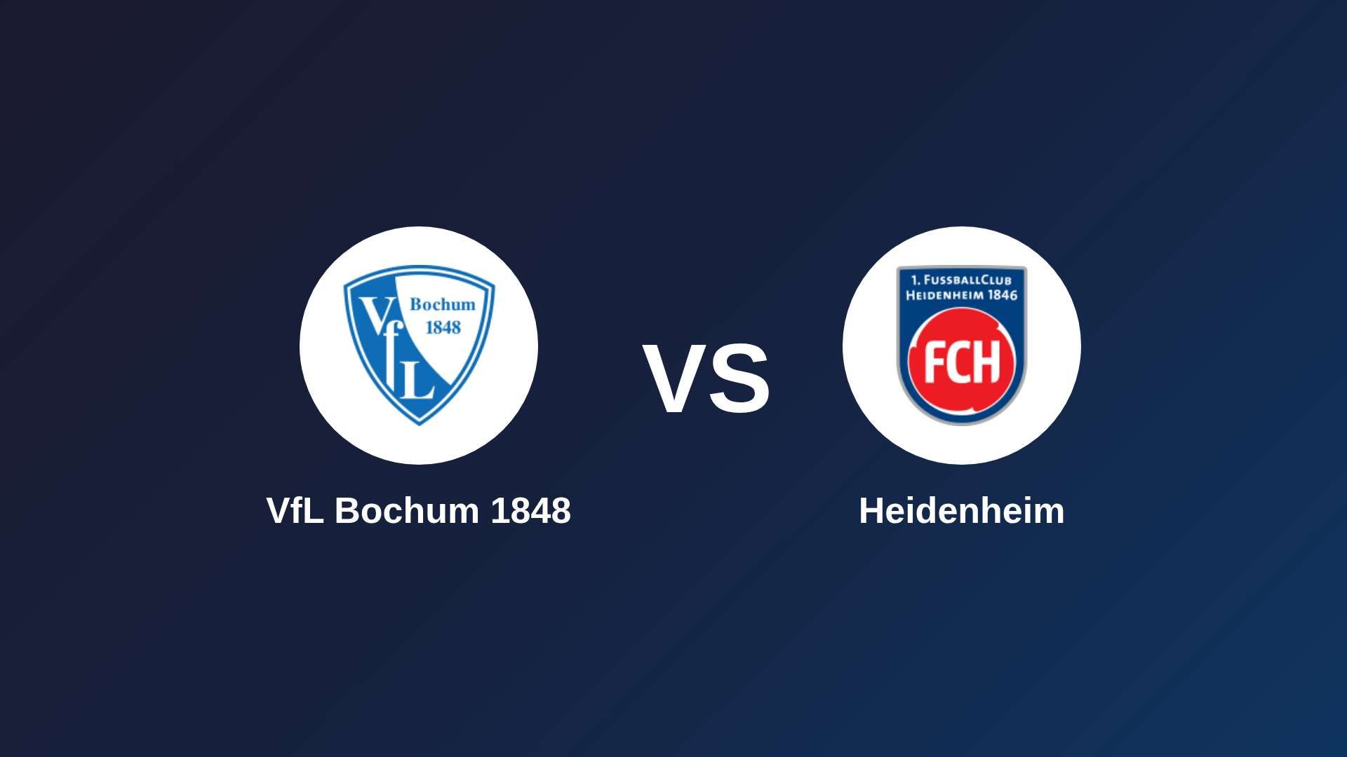 VfL Bochum 1848 vs Heidenheim