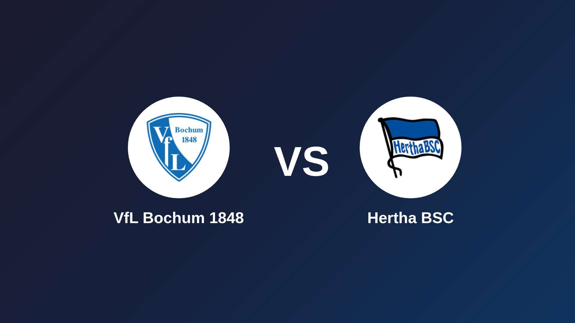 VfL Bochum 1848 vs Hertha BSC