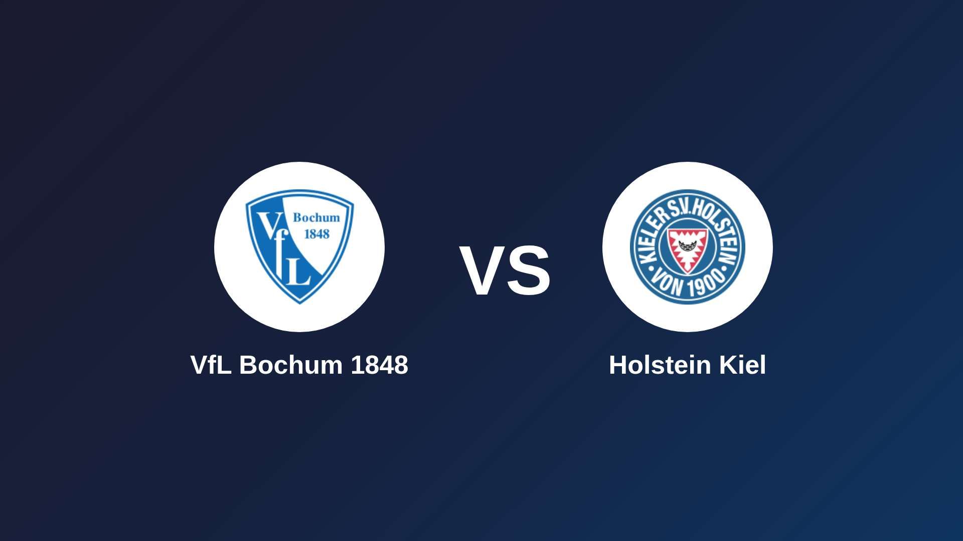 VfL Bochum 1848 vs Holstein Kiel