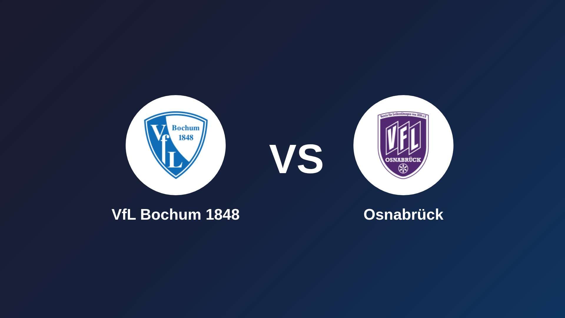 VfL Bochum 1848 vs Osnabrück