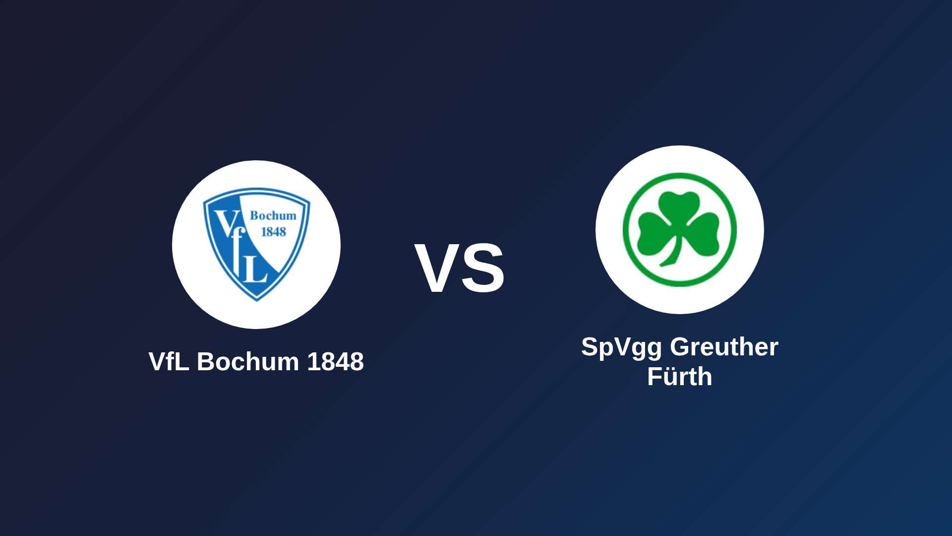 VfL Bochum 1848 vs SpVgg Greuther Fürth