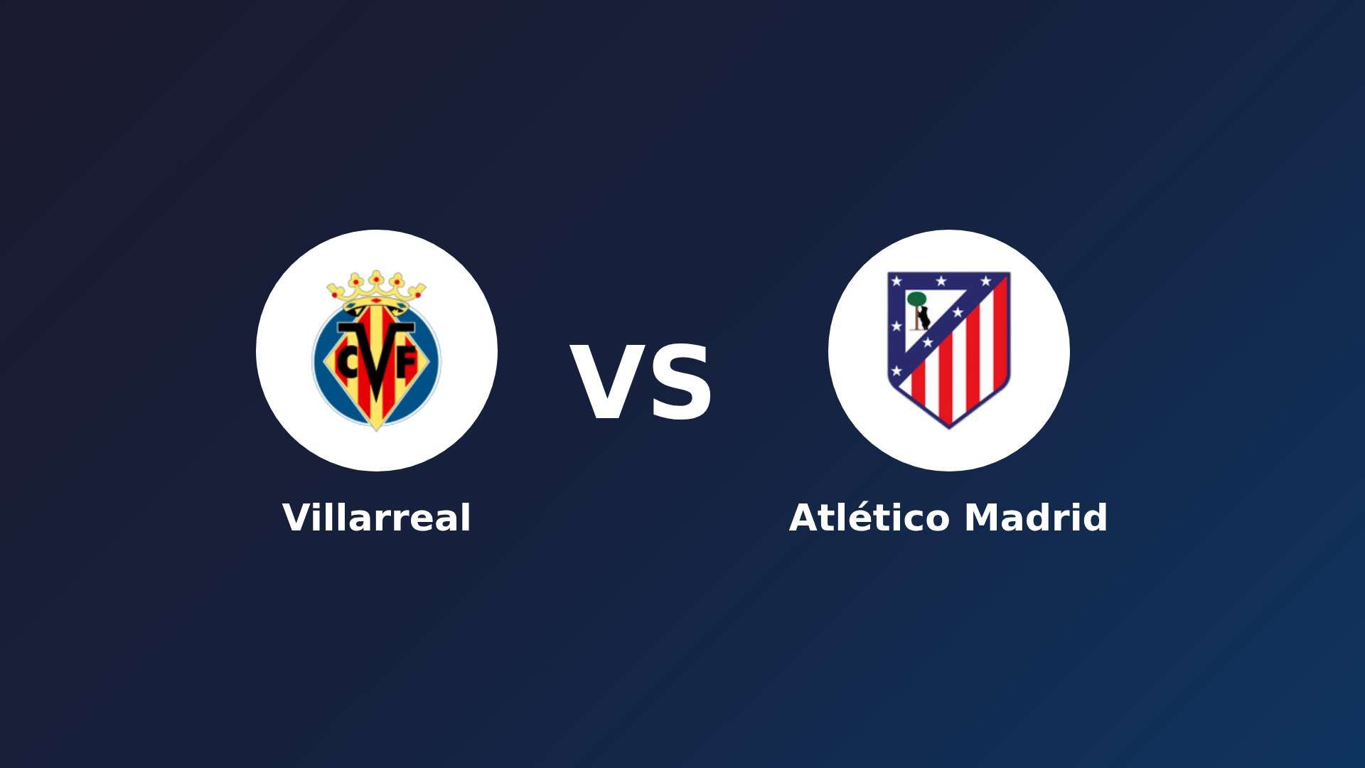 Villarreal vs Atlético de Madrid