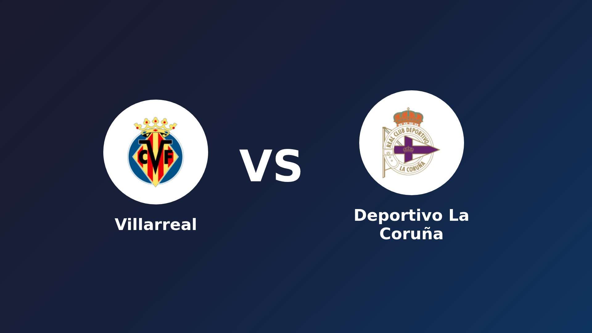 Villarreal vs Deportivo A Coruña