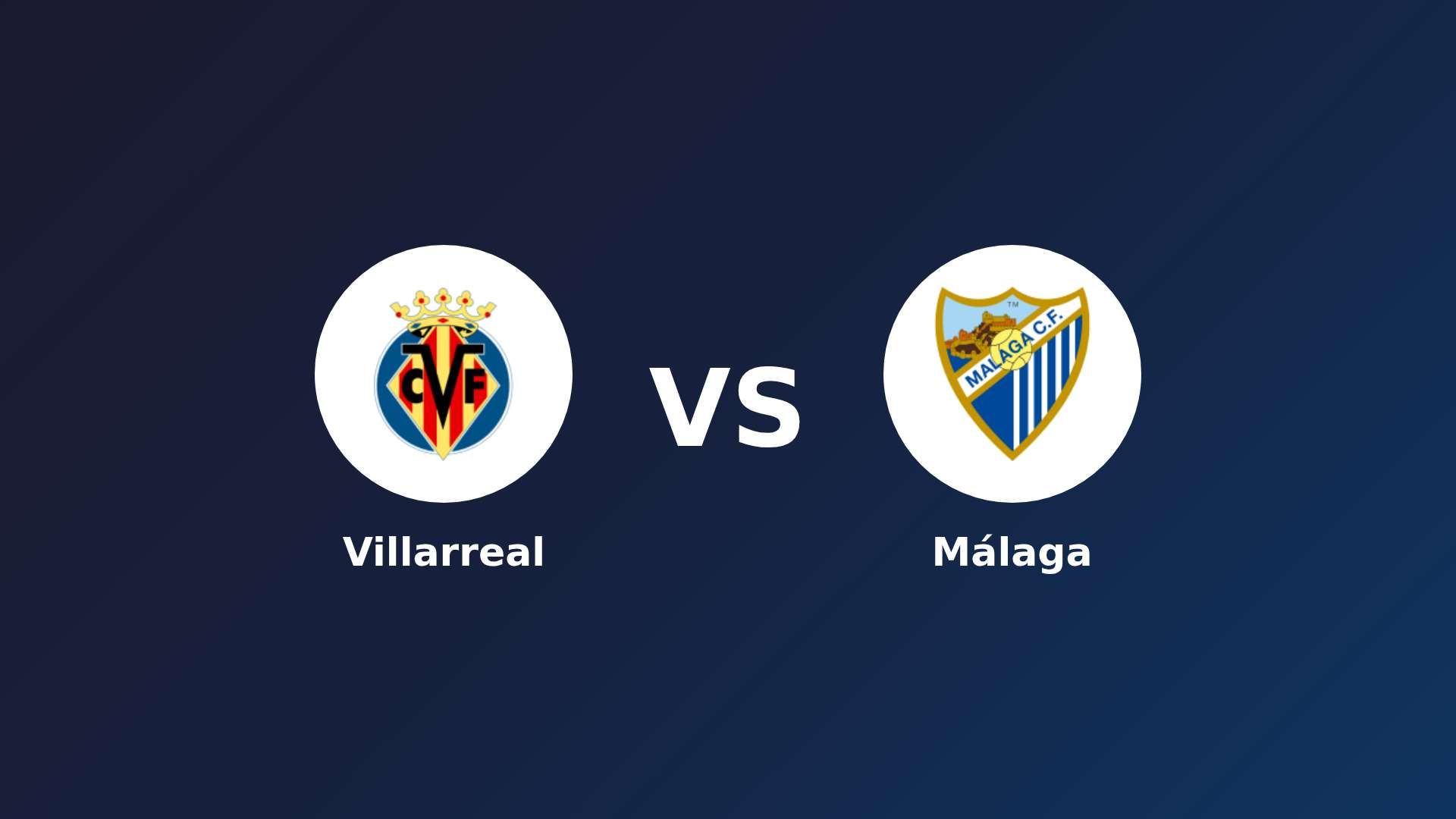 Villarreal vs Málaga