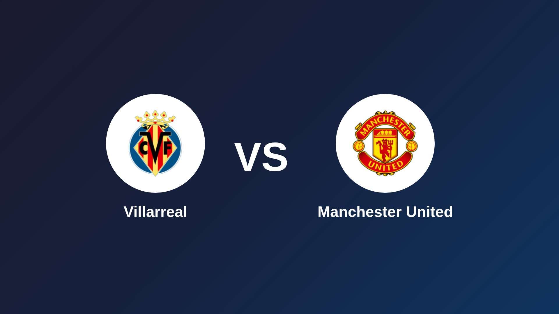 Villarreal vs Manchester United