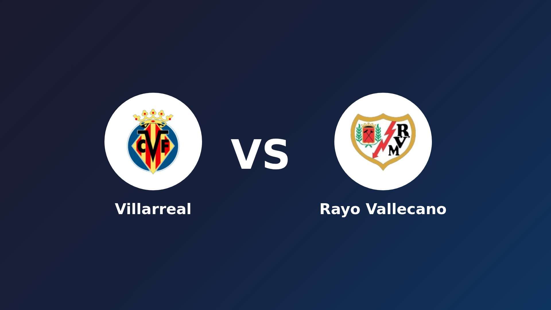 Villarreal vs Rayo Vallecano