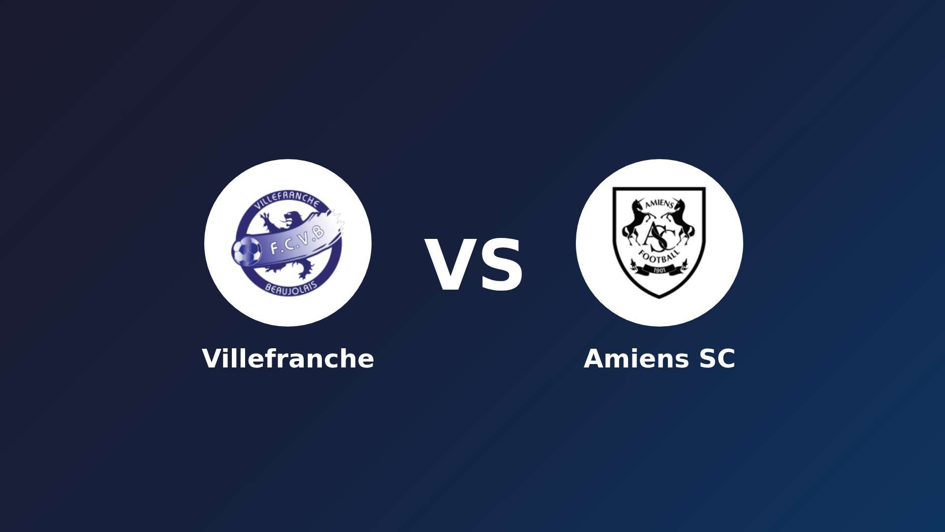 Villefranche vs Amiens SC