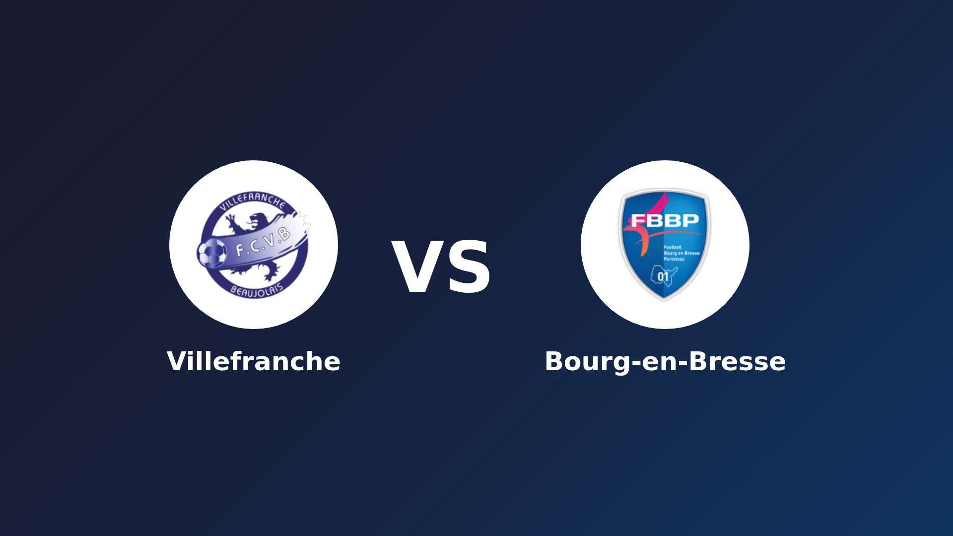 Villefranche vs Bourg-en-Bresse