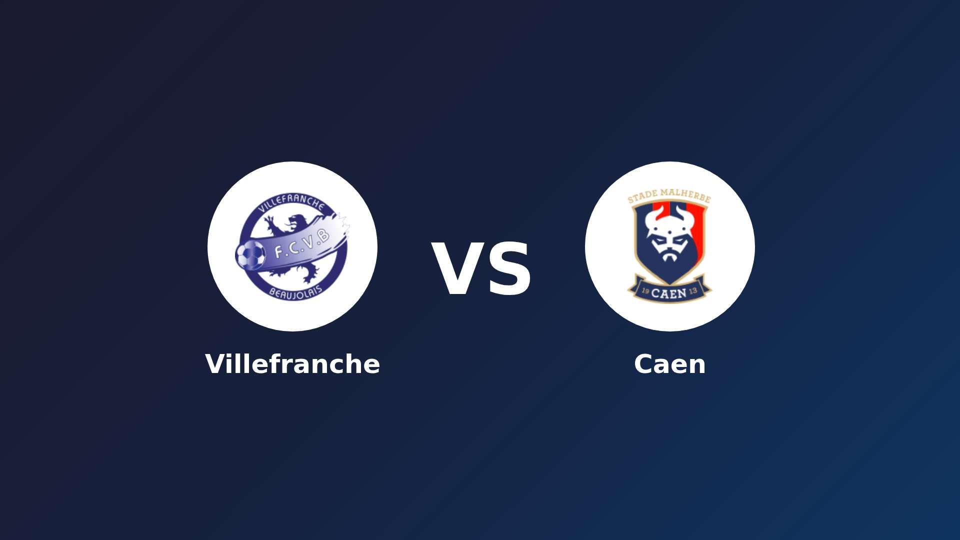 Villefranche vs Caen