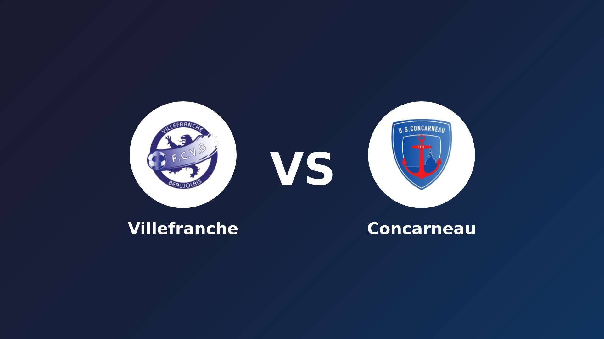 Villefranche vs Concarneau