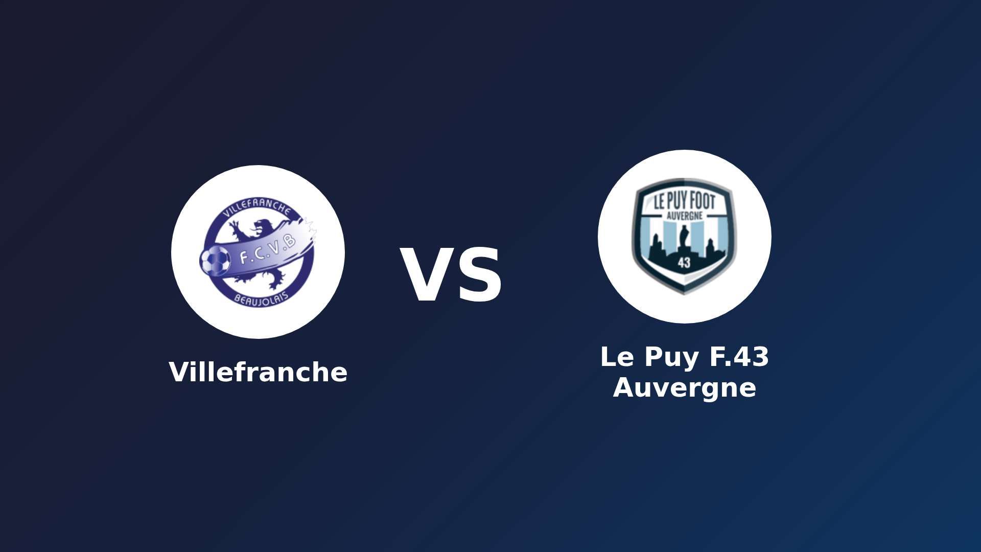 Villefranche vs Le Puy-en-Velay
