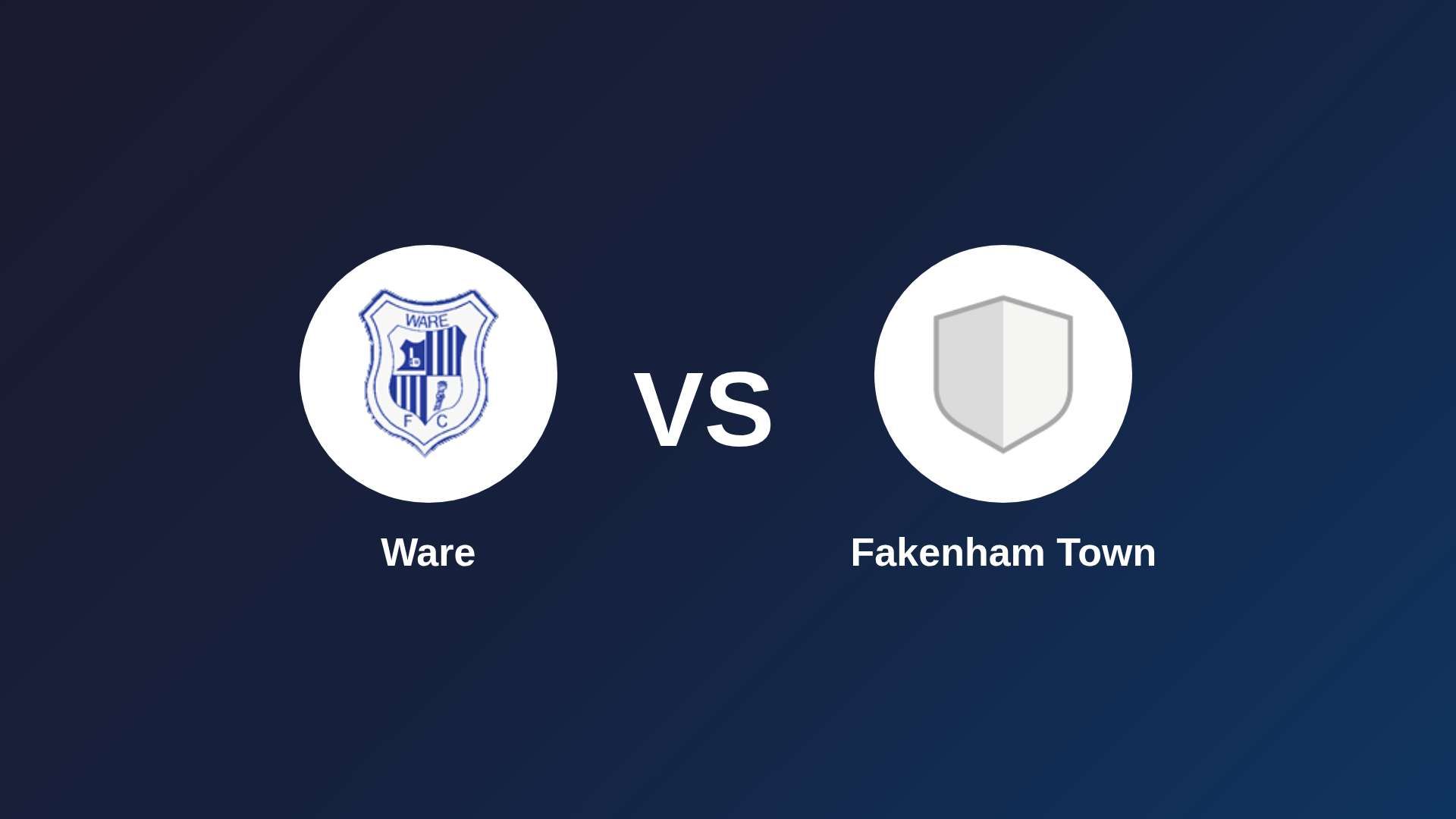 Ware vs Fakenham Town