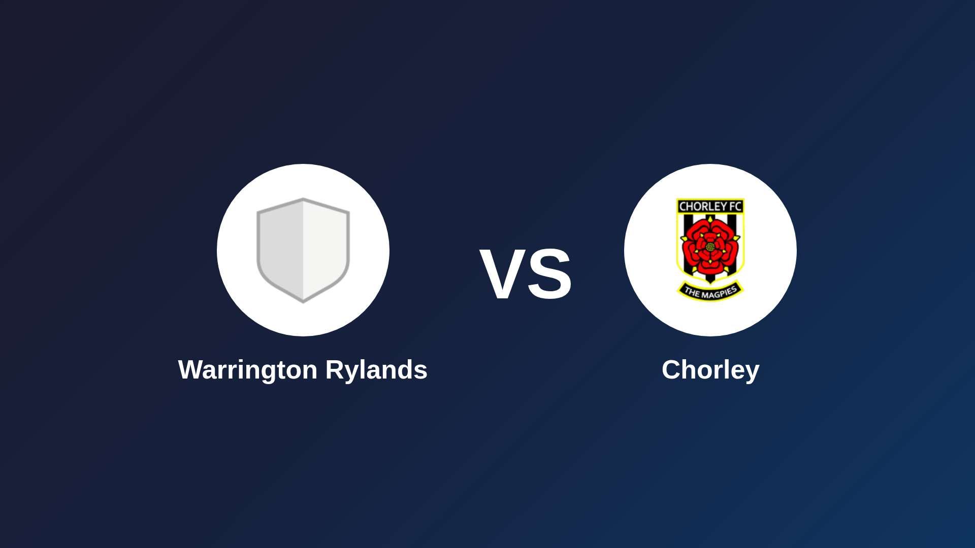 Warrington Rylands vs Chorley