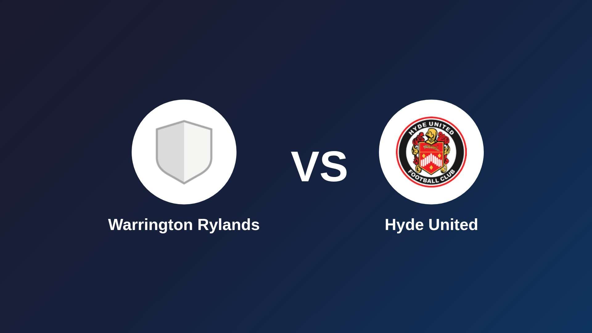 Warrington Rylands vs Hyde United