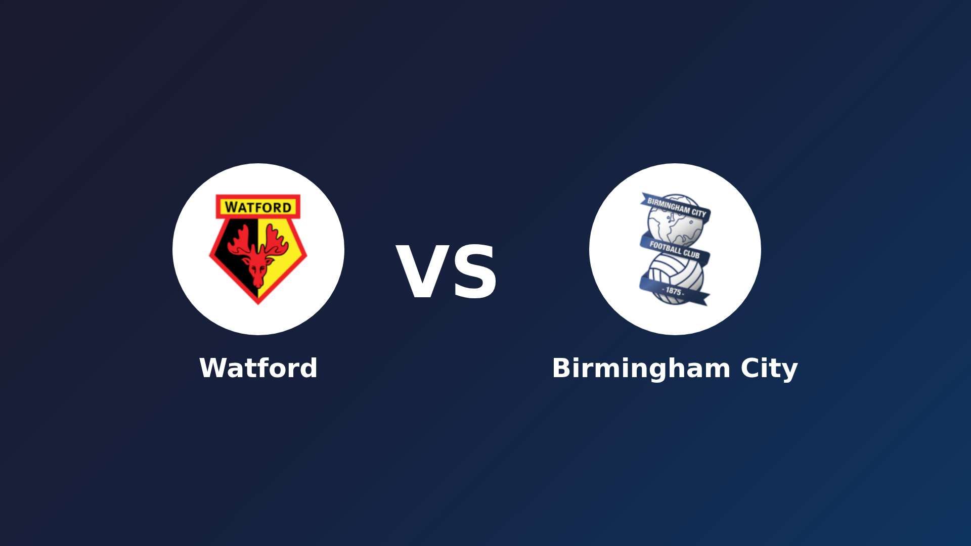 Watford vs Birmingham City