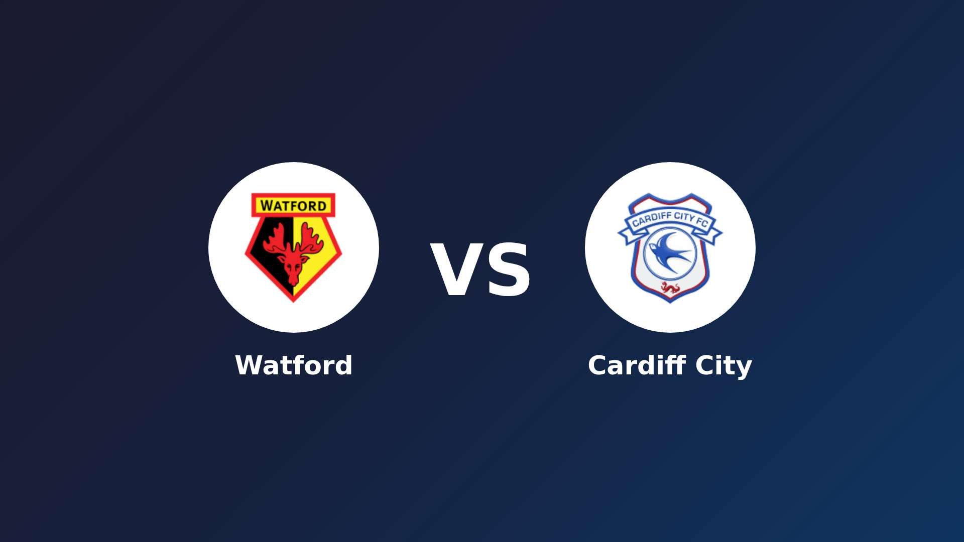 Watford vs Cardiff City