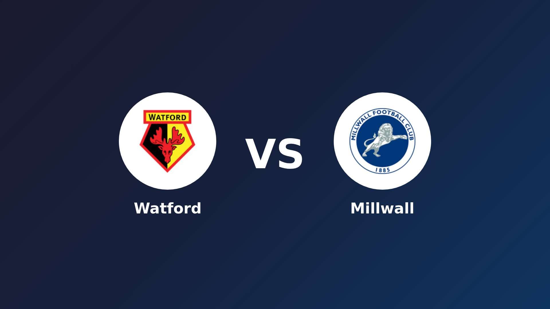 Watford vs Millwall