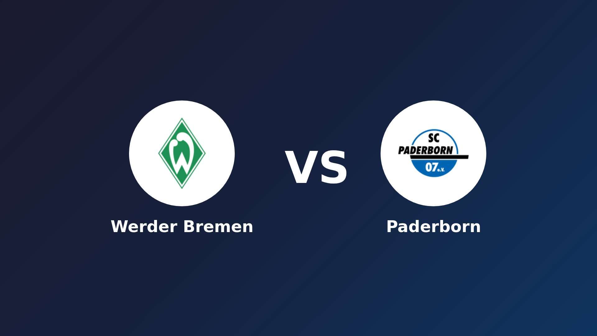 Werder Bremen vs Paderborn
