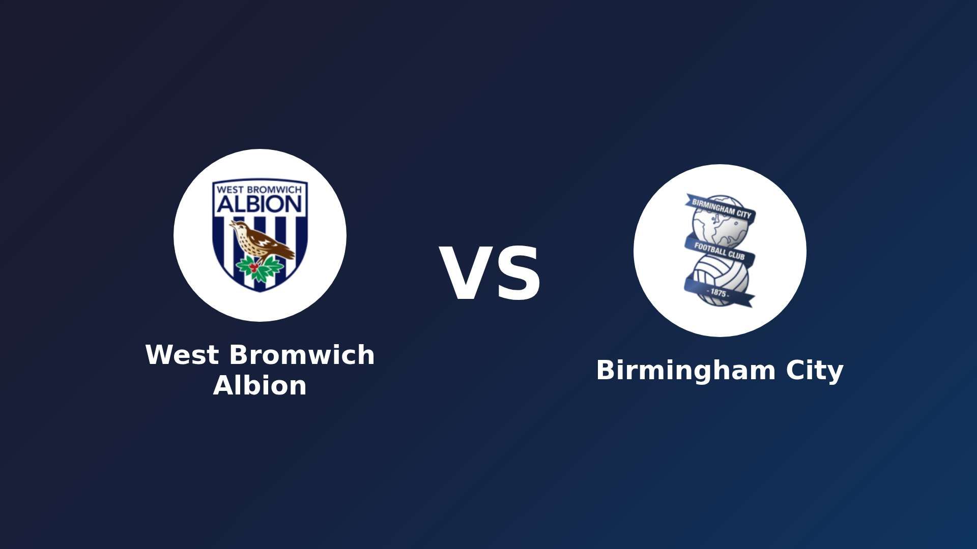 West Bromwich Albion vs Birmingham City