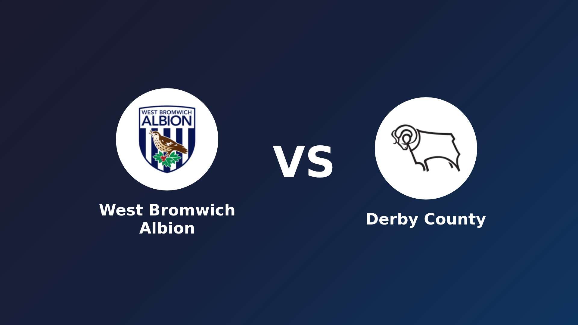 West Bromwich Albion vs Derby County