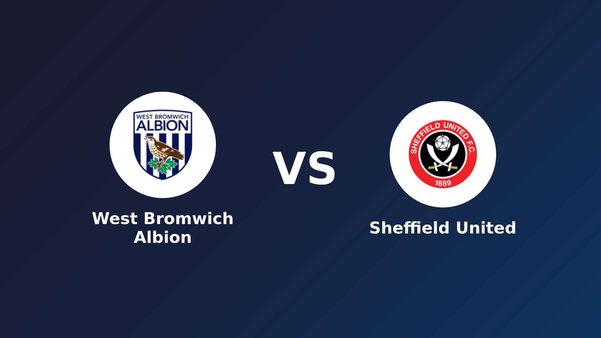 West Bromwich Albion vs Sheffield United