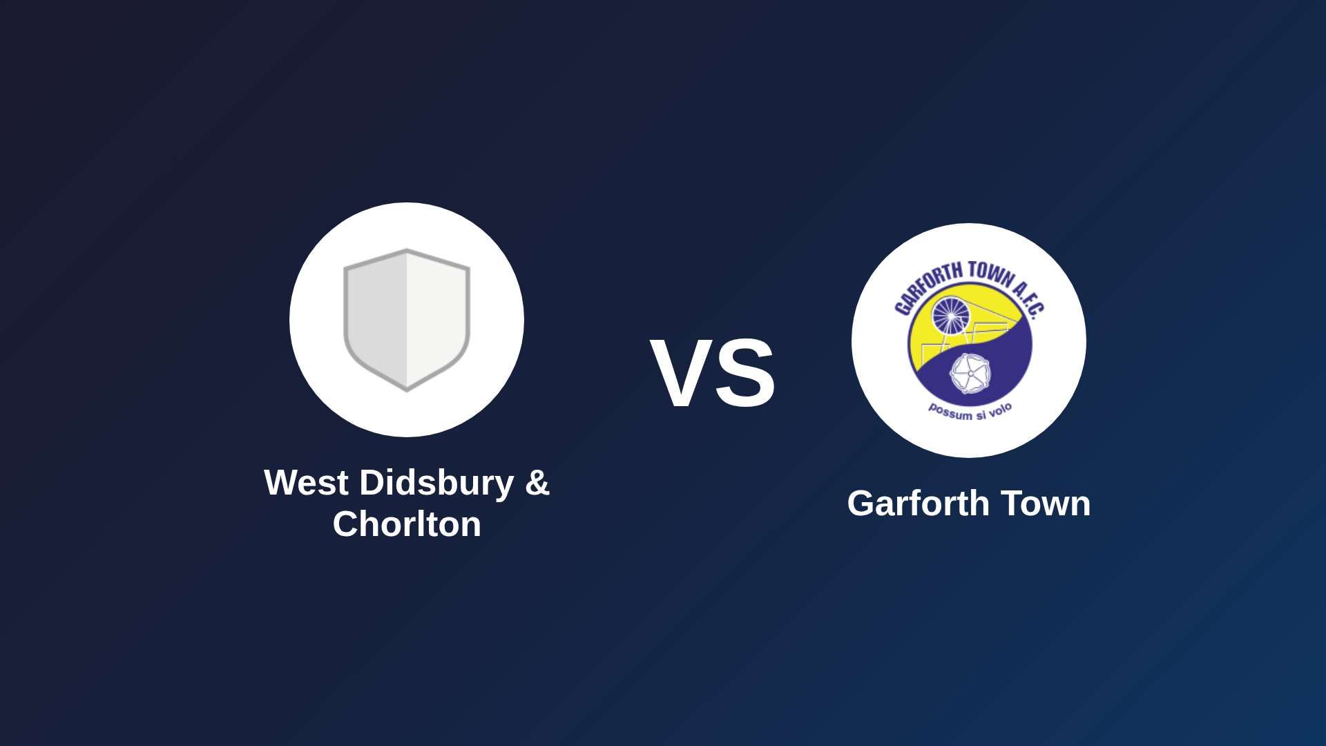 West Didsbury & Chorlton vs Garforth Town