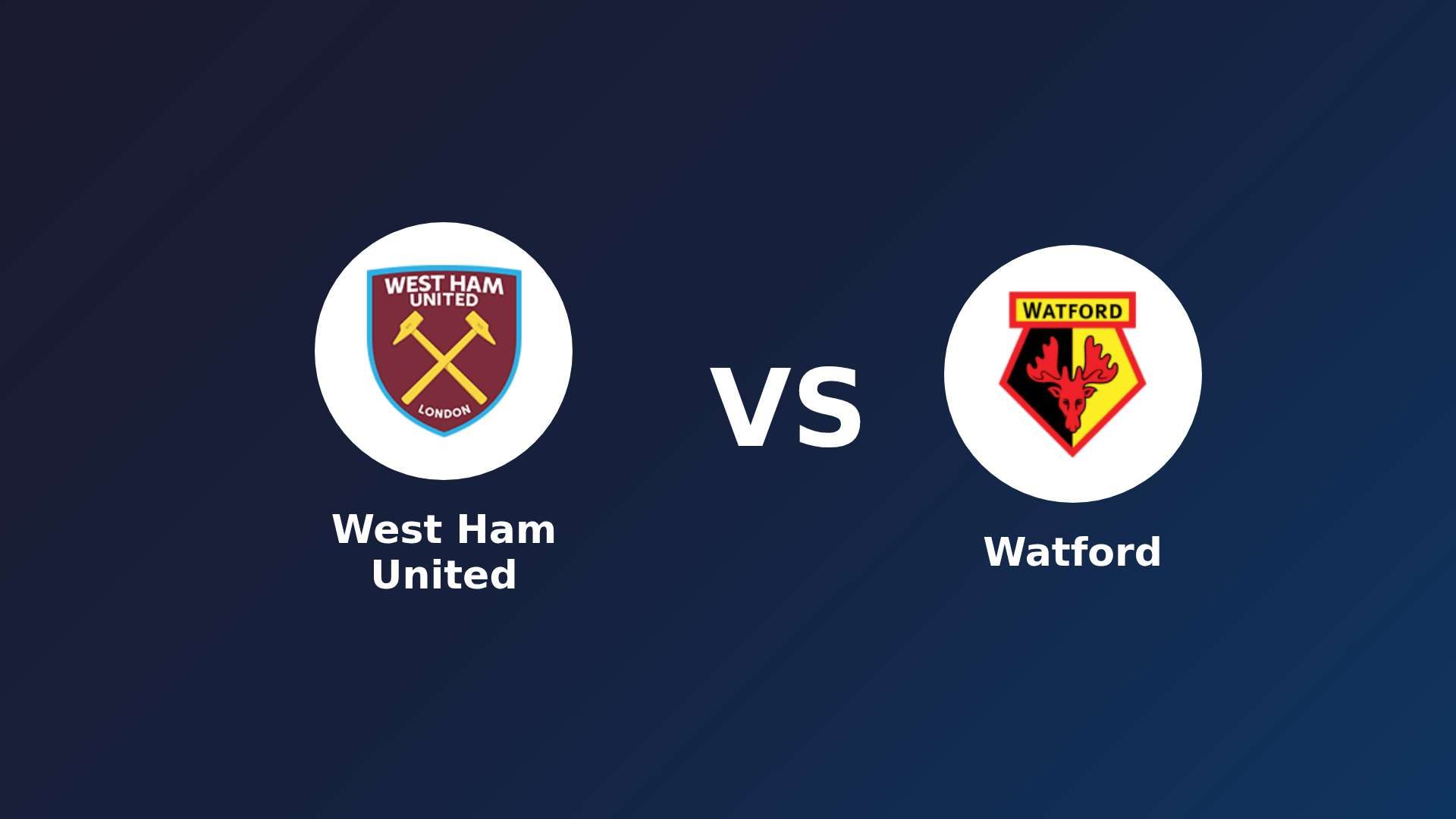 West Ham United vs (F)atford