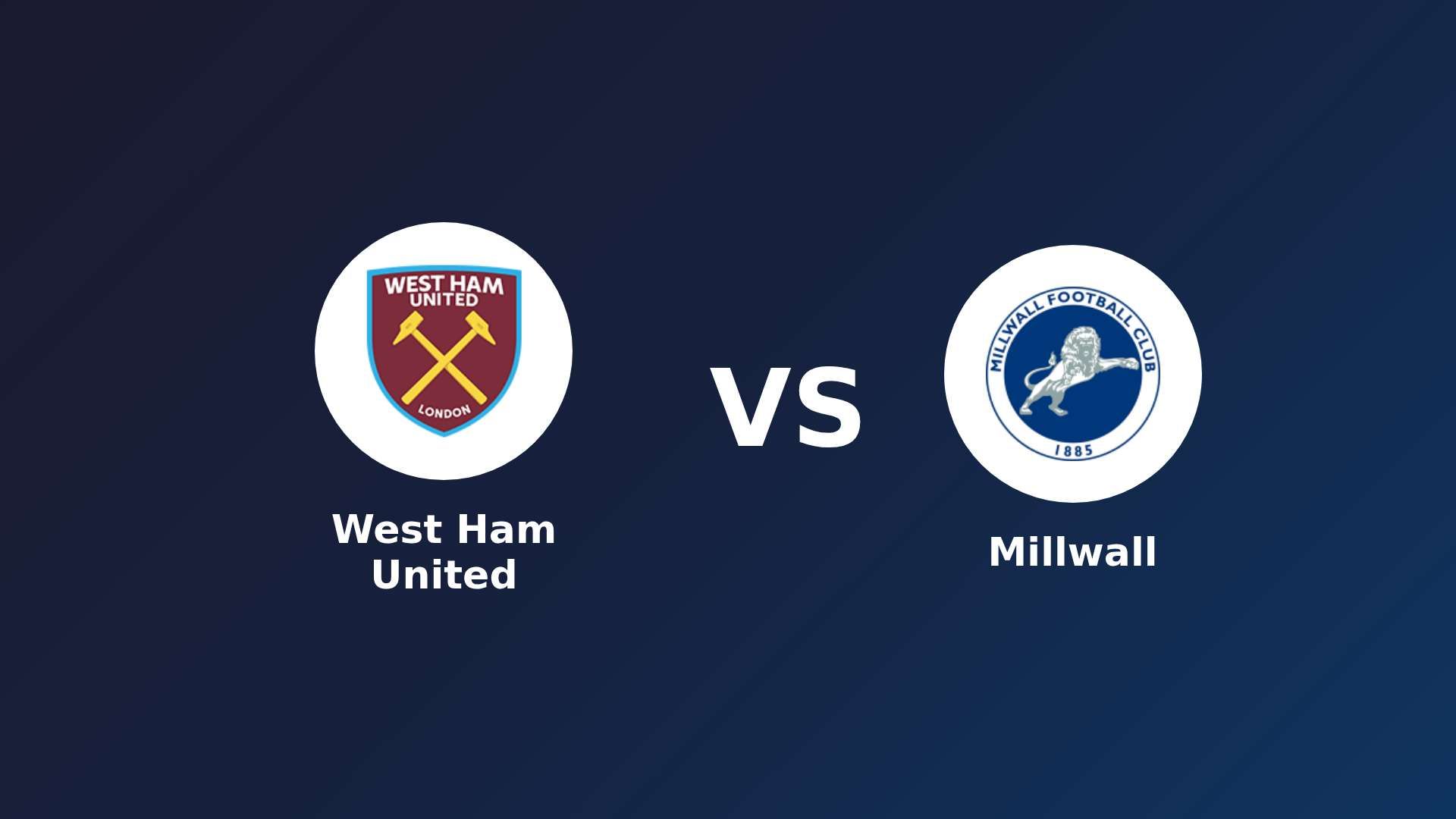 West Ham United vs Millwall