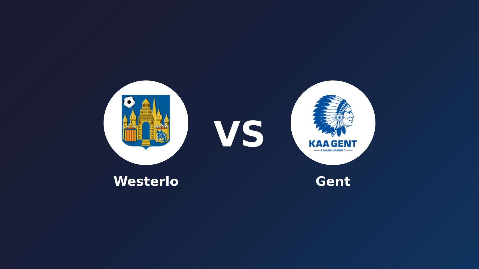 Westerlo vs Gent
