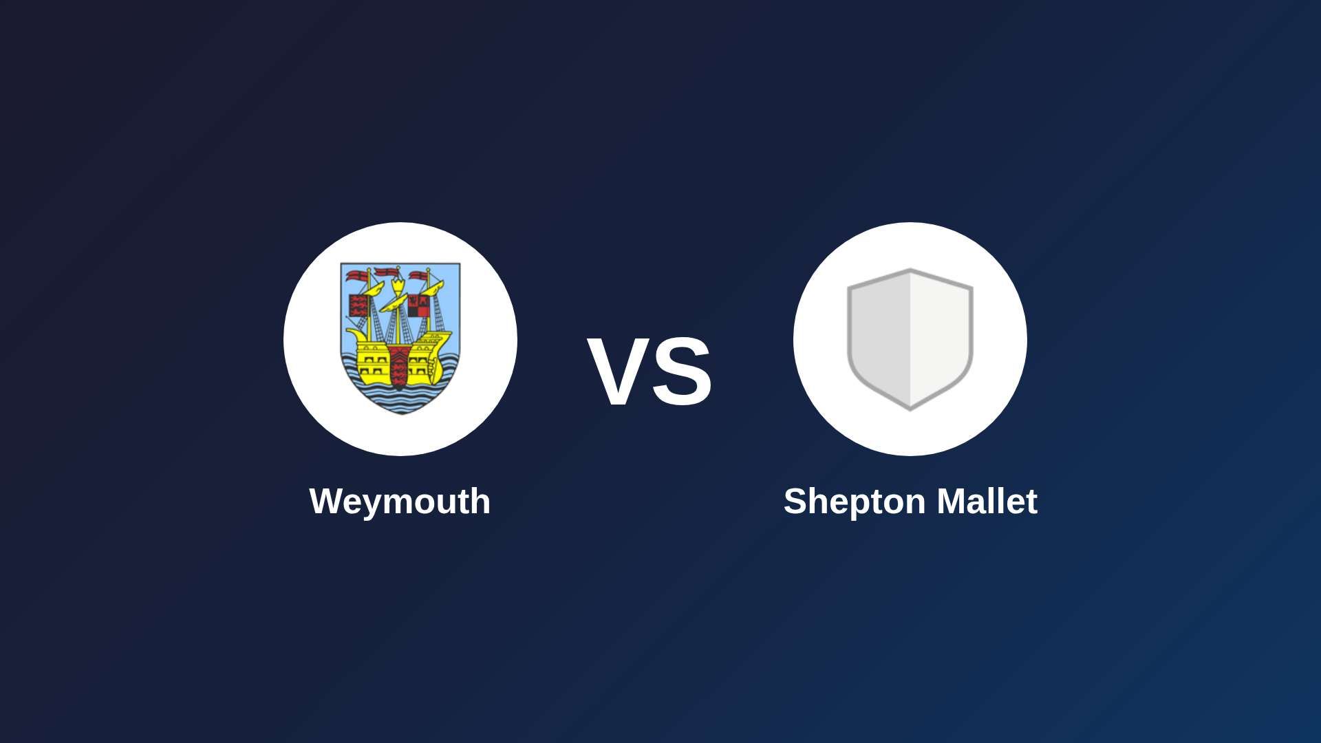 Weymouth vs Shepton Mallet