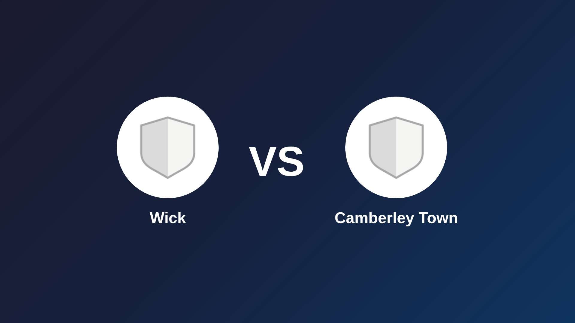 Wick vs Camberley Town