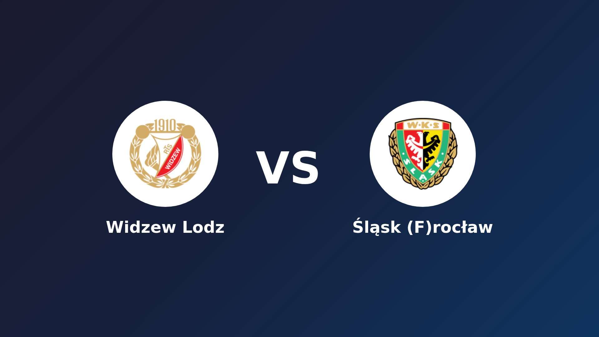 Widzew Lodz vs Śląsk (F)rocław
