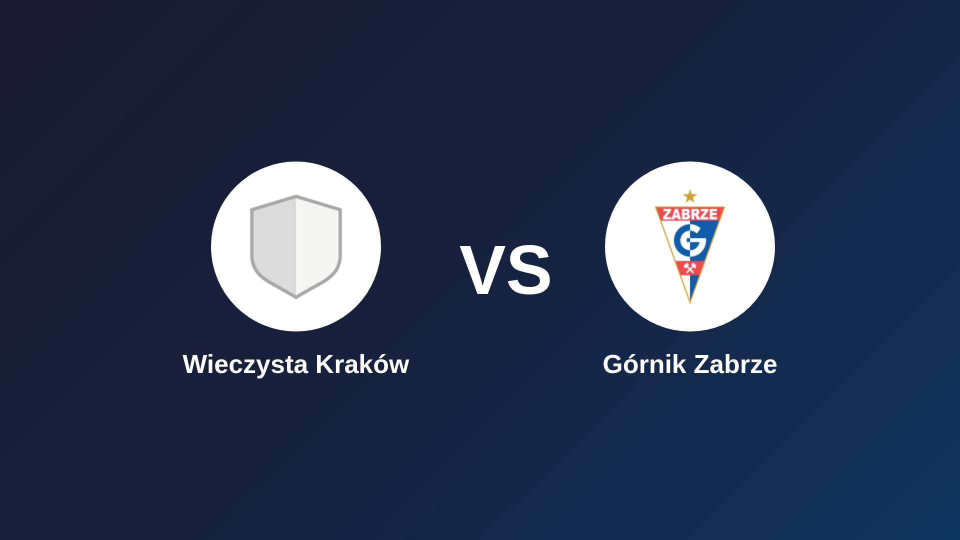Wieczysta Kraków vs Górnik Zabrze