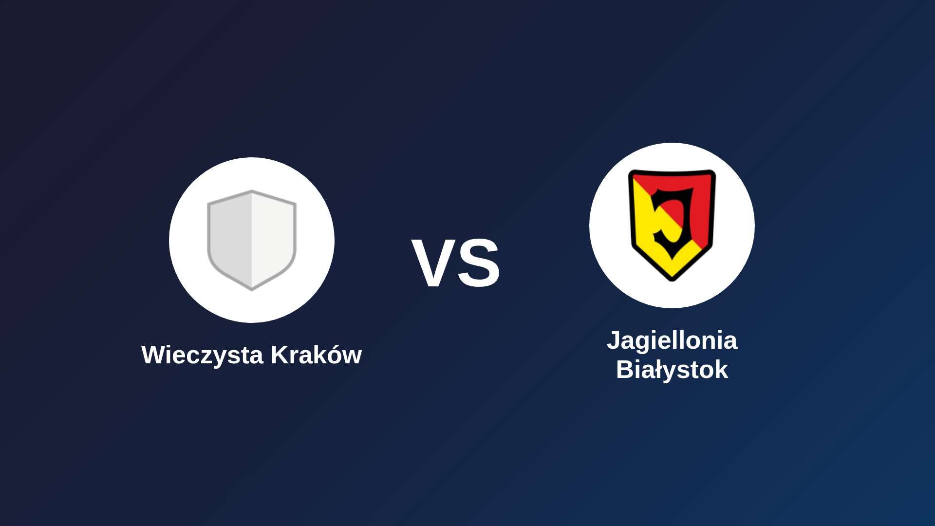 Wieczysta Kraków vs Jagiellonia Białystok