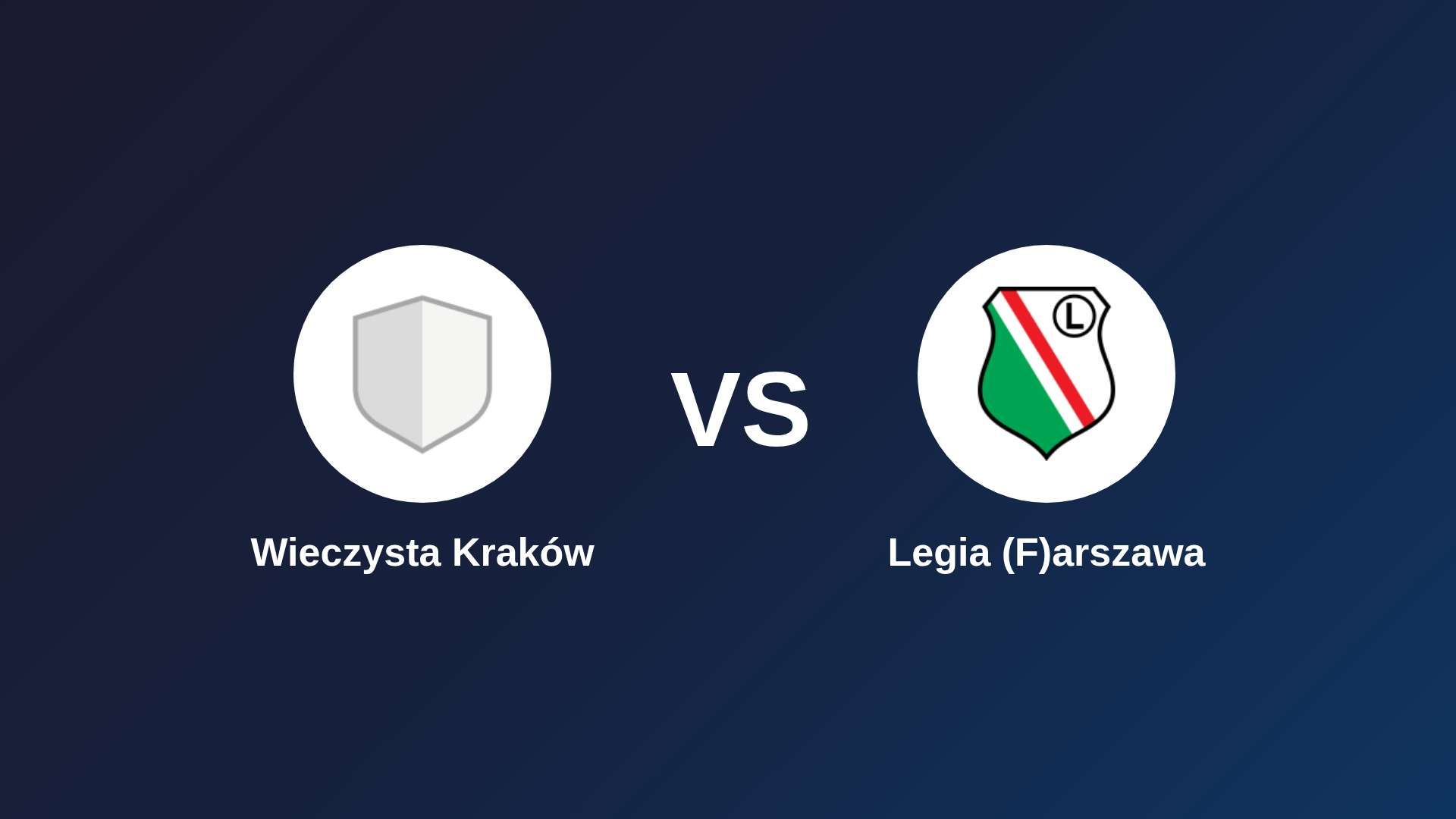 Wieczysta Kraków vs Legia (F)arszawa